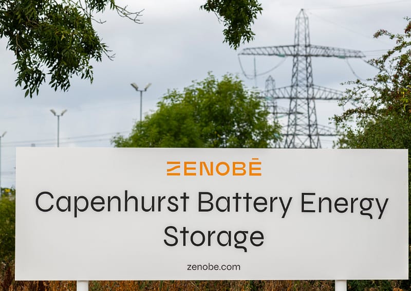 Zenobe battery storage facility in Capenhurst